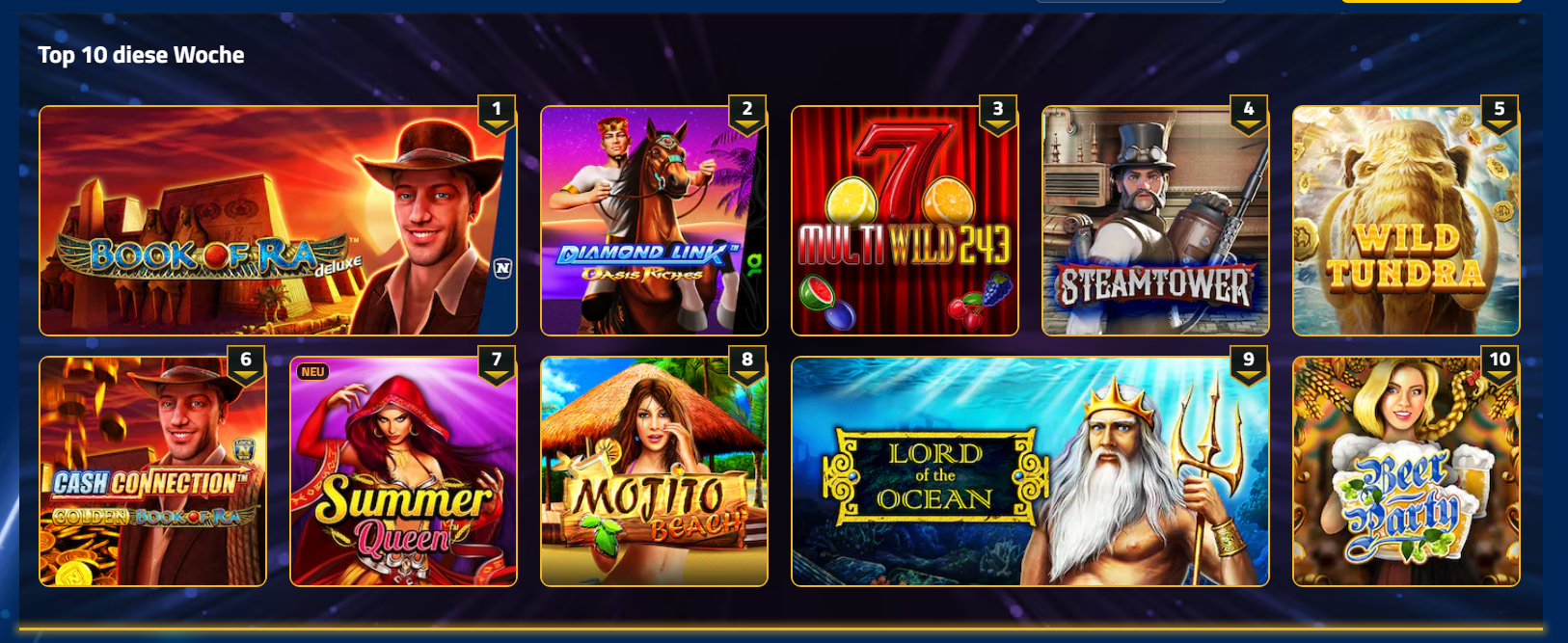 Registracija Admiral Casino